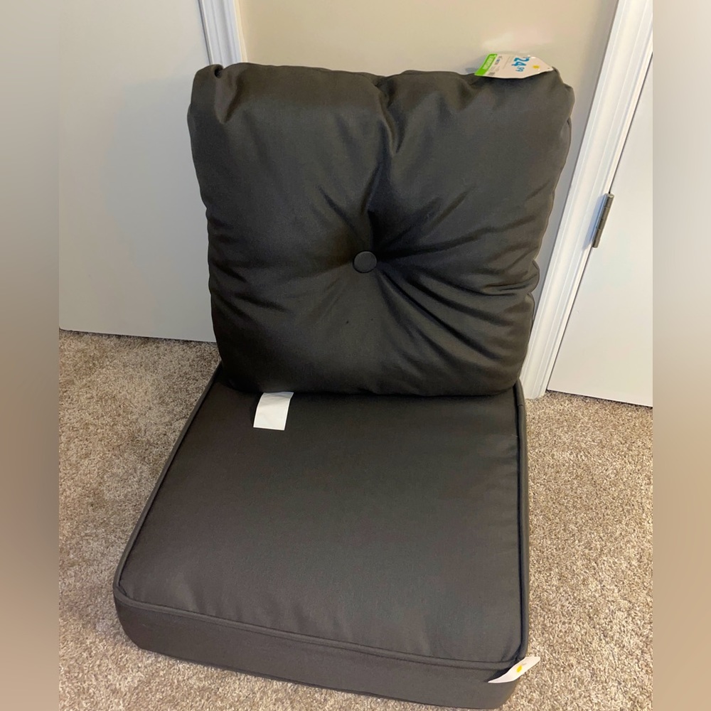 Gray Outdoor Fade/Weather Resistant Cushions